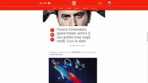 CESARE CREMONINI RADIO DEEJAY